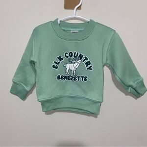 399 Ipsy Kids Mint Green Elk Sweatshirt